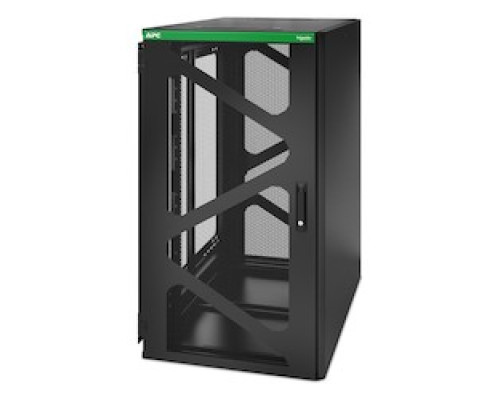 APC BY SCHNEIDER ELECTRIC  AR124SM   APC NetShelter 24U Wallmount Rack Enclosure Cabinet Side Mount UPS Depth