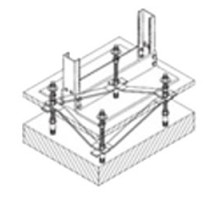 CHATSWORTH PRODUCTS CPI  10629-119  Raised Floor Rack Support; 19