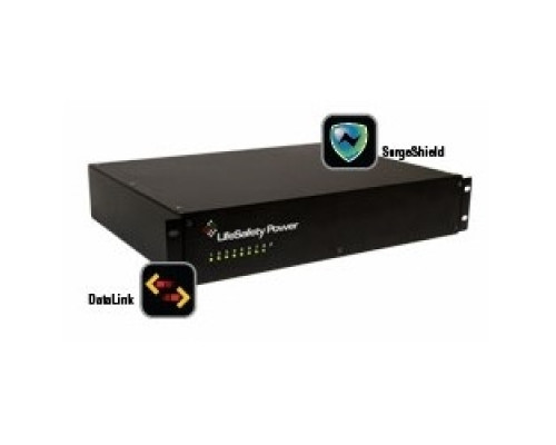 LIFESAFETY POWER  RC250B-C16   Power System, Rack Mount, Dual Voltage, 4 Ampere 12 Volt/8 Ampere 24 Volt, 2 Bulk/16 Control Output, 109 BTU/Hr, 19