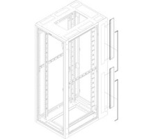 GREAT LAKES DATA RACKS BGS-79  Brush Grommet and Edge Grommet to Cover Cable Pass-Thru Knockouts, Use for Two Side Cable Knockouts on 79