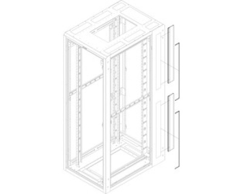 GREAT LAKES DATA RACKS BGS-79  Brush Grommet and Edge Grommet to Cover Cable Pass-Thru Knockouts, Use for Two Side Cable Knockouts on 79