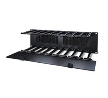 APC BY SCHNEIDER ELECTRIC  AR8605   Cable Manager, HORIZONTAL CABLE MANAGER, 3U X 6 INCH DEEP SINGLE-SIDED, W/COVER, BLACK