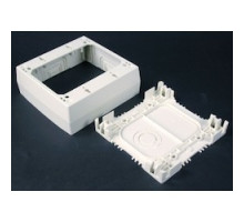 WIREMOLD  NM2048-2WH   Raceway Fitting Device Box, 1-Channel, 2-Gang, 4-3/4