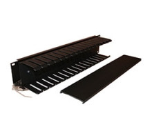 BELDEN  9512-1902N   Horizontal Manager, 2RU, Rack Mount, Finger Duct, 3 In. H x 3 In. D With Cover