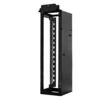 CHATSWORTH PRODUCTS CPI  15251-703  Adjustable rail QuadraRack, 12-24 tapped holes, 600 mm deep, 7 ft. high, black