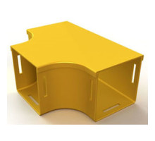 ORTRONICS  MMFHTC8X4-Y   MIGHTY MO FIBER RACEWAY    HORIZONTAL TEE W/COVER, 8X4, YELLOW