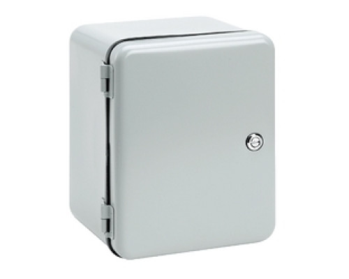 HOFFMAN ENCLOSURES INC  D12108IS   Inst.Box, Type 12 Hinged Cover, Size/Dims: 12.00x10.00x8.00, Material/Finish: Steel/Gray