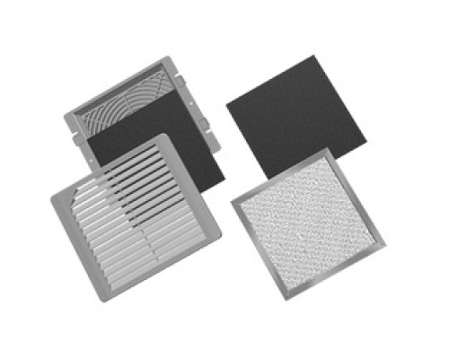 HOFFMAN ENCLOSURES INC AFLTR6AL  Filter Package for 6 in 5 , Size/Dims: fits Fan Pkg/ExGr, Material/Finish: Aluminum