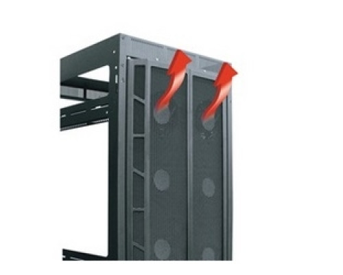 MIDDLE ATLANTIC PRODUCTS  MW-CFRD-45   High CFM Split Rear Door, 45 RU Racks