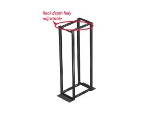 HOFFMAN ENCLOSURES INC  E4DRS19FM51U   4-Post Open Frame Rack