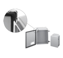 HOFFMAN ENCLOSURES INC  A606CHFTC   J Box, Type 12 Hinged Cover FTC, Size/Dims: 6.00x6.00x4.54, Material/Finish: Steel/Gray
