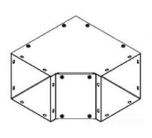 HOFFMAN ENCLOSURES INC  F8890EIN   90-Degree Elbow-Inside Opening, 8.00 x 8.00 inches