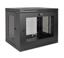 TRIPP LITE  SRW9UG   Tripp Lite 9U Low-Profile Wall-Mount Rack Enclosure Cabinet with Clear Acrylic Window, Removable Side Panels, 20H x 24W x 18D