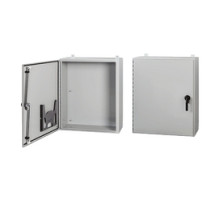 HOFFMAN ENCLOSURES INC  A36H30BLP3PT   Wall Mount Type 4 Encl w 3pt, Size/Dims: 36.00 x30.00 x8.00, Material: Steel, Finish: Gray