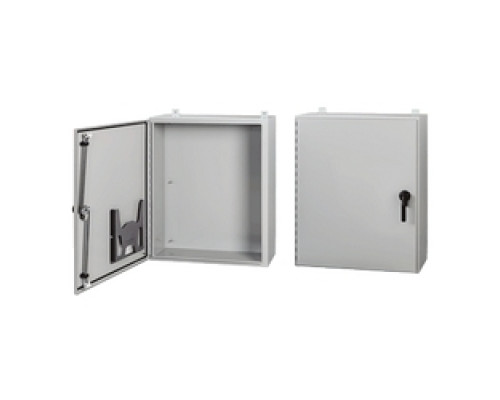 HOFFMAN ENCLOSURES INC  A30H30BLP3PT   Wall Mount Type 4 Encl w 3pt, Size/Dims: 30.00 x30.00 x8.00, Material: Steel, Finish: Gray