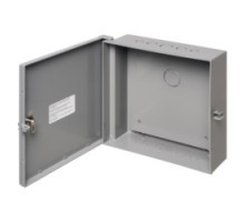 ARLINGTON INDUSTRIES  EB1212BP   Outdoor rated non-metallic enclosures, NEMA3R. Gray, 12 x 12 x 4. With Back Plate