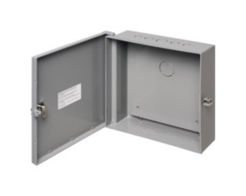 ARLINGTON INDUSTRIES  EB1212BP   Outdoor rated non-metallic enclosures, NEMA3R. Gray, 12 x 12 x 4. With Back Plate