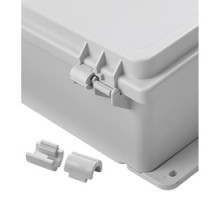HOFFMAN ENCLOSURES INC AHGCLP  POLYPRO HINGE CLIPS 10 , Size/Dims: 2.25x2.5x0.5, Material/Finish: Polyester