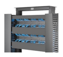 HUBBELL PREMISE WIRING  HSD13   Horizontal Cable Management, Duct Series, 1U, 3 in. Depth, Cover