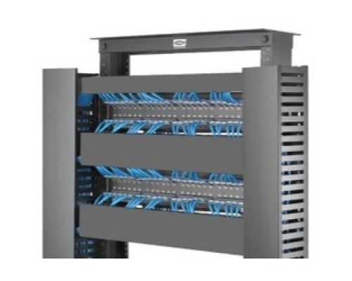 HUBBELL PREMISE WIRING  HSD13   Horizontal Cable Management, Duct Series, 1U, 3 in. Depth, Cover