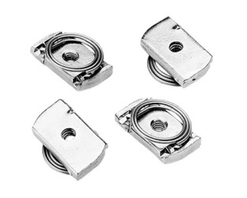 HOFFMAN ENCLOSURES INC APS1420CN  Clamping Nuts Qty 20 , Size/Dims: 1/4--20, Material/Finish: Steel/zinc