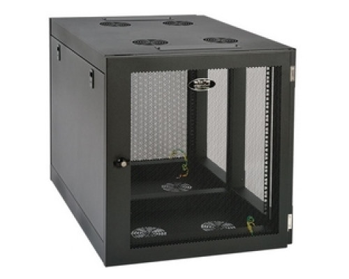 TRIPP LITE  SRW12UHD   Tripp Lite 12U Heavy-Duty Low-Profile Side-Mount Wall-Mount Rack Enclosure Cabinet, Removable Side Panels, 26H x 36W x 25D