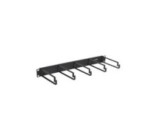 LEVITON  49253-6PM   Cable Manager, Horizontal, Flat, 5-Ring, Rack Mount, 1RU, 19