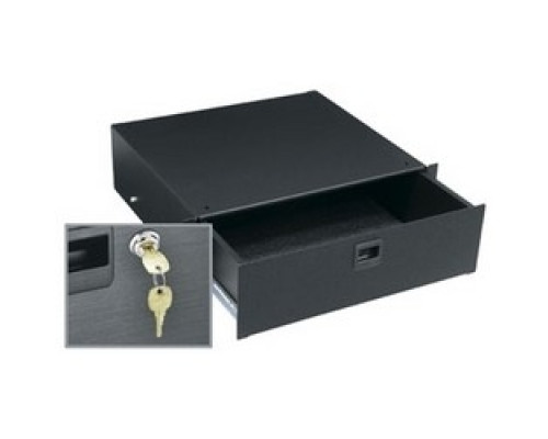 MIDDLE ATLANTIC PRODUCTS  TD3LK   Drawer, 3 RU, Textured, w/Lock