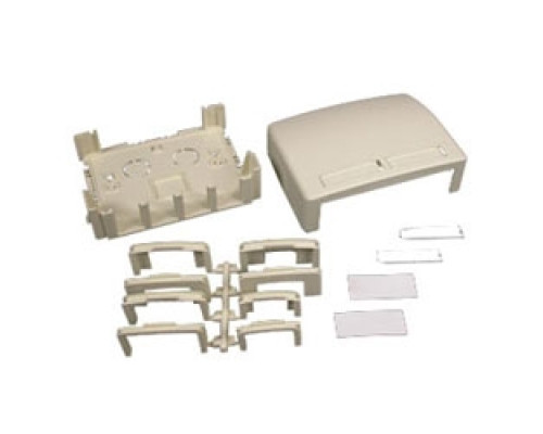 WIREMOLD  PDB4TJFW   Nonmetallic four tracjack large data box pdb