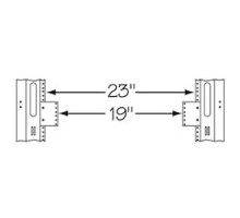 MIDDLE ATLANTIC PRODUCTS  23-19-1   Rackrail Reducer, 1 RU, 23