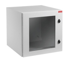 HOFFMAN ENCLOSURES INC  PTRS242424X   12 RU Wall-Mount Cabinet, Protek, Solid Single Front Door, 24 in. W x 24 in. H x 12 in. D, NEMA Type 4, 12, Grey