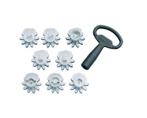 HOFFMAN ENCLOSURES INC  PKODBK3   Key Insert, Dbl Bit/3mm Pin, Size/Dims: fits Flush Bezel, Material/Finish: Cast Zinc