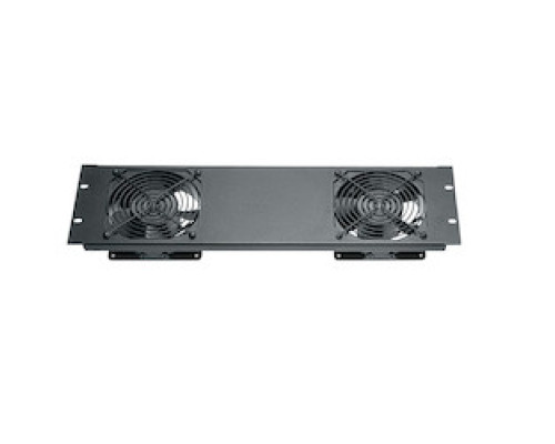 MIDDLE ATLANTIC PRODUCTS  QFP-2-119   Fan Panel, 100 CFM, Anodized, 220V, 3 space panel includes 2 fans and grills