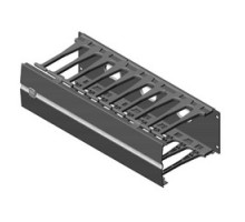 CHATSWORTH PRODUCTS CPI  35441-701  Evolution Horizontal Cable Manager, Single-Sided, 19 in. Wide X 1 RMU, Black