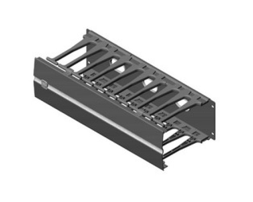 CHATSWORTH PRODUCTS CPI  35441-701  Evolution Horizontal Cable Manager, Single-Sided, 19 in. Wide X 1 RMU, Black