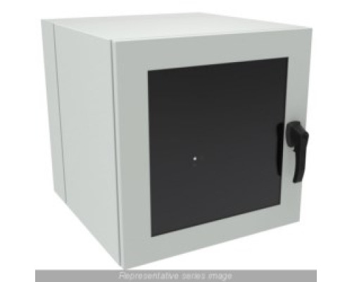 HAMMOND MANUFACTURING CO  EN4DH242424LG   N4,12 ECLIPSE DUAL HINGE SOLIDDR - 12U X 24W X 24D - STEEL/LT GRAY