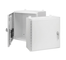 HOFFMAN ENCLOSURES INC  A36H3612SSLP3PTW   Wall-Mount 4X Encl, 3pt Latch, Size/Dims: 36.00x36.00x12.00, Material/Finish: SS / White