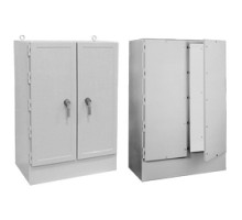 HOFFMAN ENCLOSURES INC  A724925FG   Free-stand Two DoorType 4X Encl, Size/Dims: 72.00x49.00x24.50, Material/Finish: Fiberglass