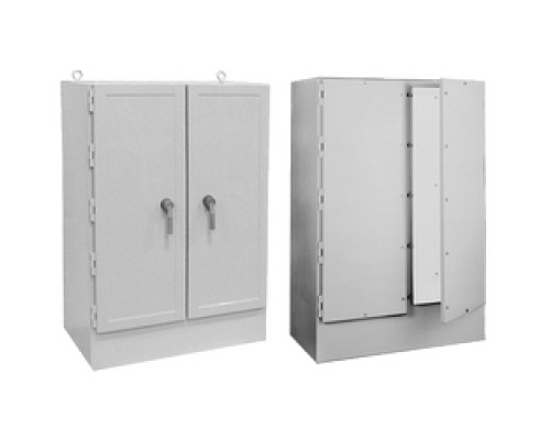 HOFFMAN ENCLOSURES INC  A724925FG   Free-stand Two DoorType 4X Encl, Size/Dims: 72.00x49.00x24.50, Material/Finish: Fiberglass