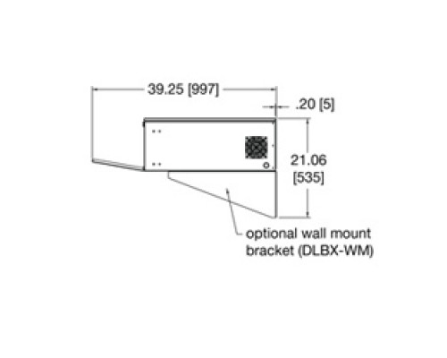 MIDDLE ATLANTIC PRODUCTS  DLBX-WM   Wall Bracket, DLBX Series