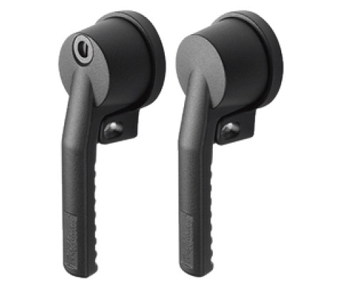 HOFFMAN ENCLOSURES INC  AL55CW   MED. PGLIDE HDL CLOCKWISE, Material: Steel, Finish: Black