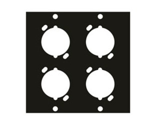 MIDDLE ATLANTIC PRODUCTS  UNIV4   UCP Module, Four XLR Female Punchouts