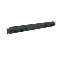 MIDDLE ATLANTIC PRODUCTS  EB1-H   Blank Panel, 1 RU, Steel, Flanged w/Handles