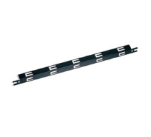 LEVITON 49258-TWB  Cable Management Support/Tie Wrap Bar, Flat, Rack/Wall Mount, 19