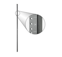 PANDUIT  D5ERTB   12-24 Tapped Equipment Rails 45 RU Black