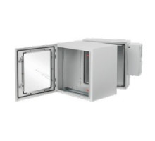 HOFFMAN ENCLOSURES INC  PTHW242428G2A   Protek Double-Hinge Wall Cabinet, 12U, Window Door, AC, Nema Type 12, 24