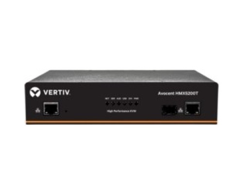 VERTIV  HMX5200T-001      High Performance KVM Extender, IP-Based KVM Receiver, IP-Based KVM Transmitter, DVI-D, SFP Cage, USB, Single Head, Dual Head, TAA Compliant