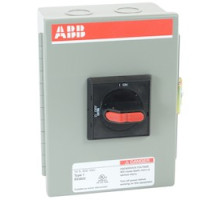 ABB  EOT16U3M1-S      3 pole, 16 amps rated at 600 V AC, UL 508, enclosed non-fusible disconnect switch in a UL/NEMA 1 enclosure
