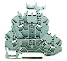 WAGO CORPORATION  2002-2231      Double-deck Terminal Block; Through/through Terminal Block; L/L; With Marker Carrier; Suitable For Ex E II Applications; For Din-rail 35 X 15 And 35 X 7.5; 2.5 mm2; Push-in CAGE CLAMP