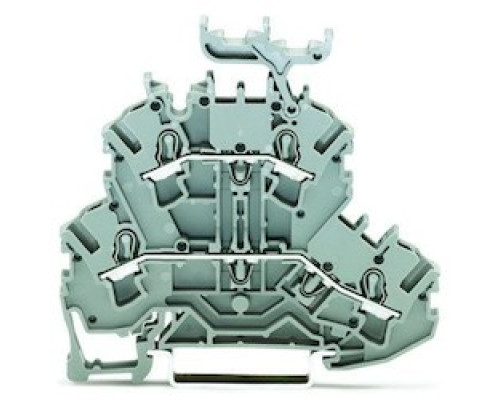 WAGO CORPORATION  2002-2231      Double-deck Terminal Block; Through/through Terminal Block; L/L; With Marker Carrier; Suitable For Ex E II Applications; For Din-rail 35 X 15 And 35 X 7.5; 2.5 mm2; Push-in CAGE CLAMP